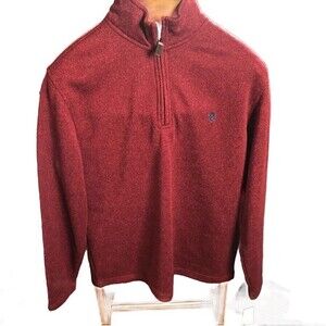 NWT Men’s Izod 3/4 zip sweater size M Natural stretch